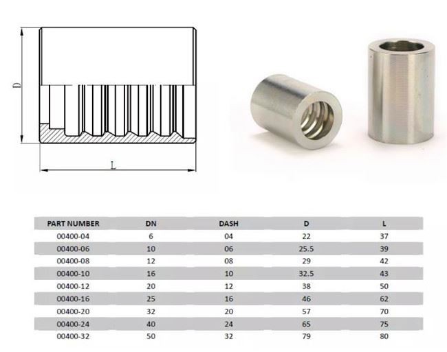 hydraulic hose ferrules